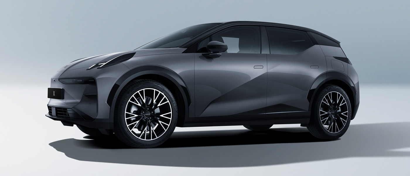 Used Zeekr X Grey Side Profile Electric Car